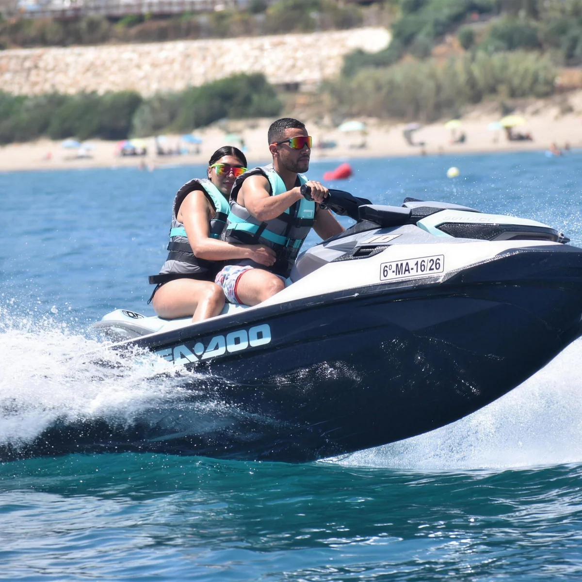 Excursion guiada en moto de agua por la costa de Marbella